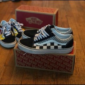 Vans Old Skool “Checkerboard ” Size 9